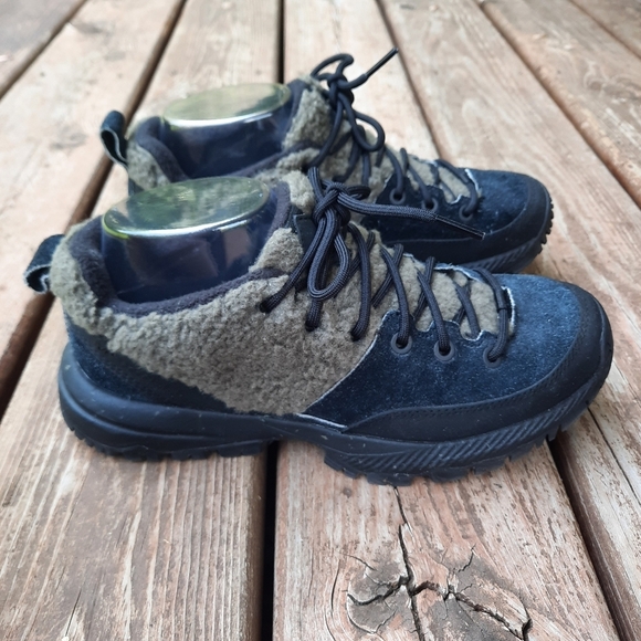 Merrell MQM Ace Fleece 1TRL Black/Olive Suede Leather Wool Trail Shoes Size 7 - Picture 2 of 16